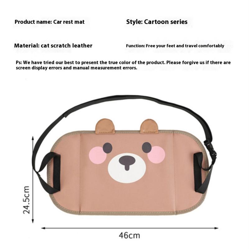 1 шт. Автомобильный гамак-подвеска на спинку сиденья, автомобильный дорожный отдых, коврик для ног, офисная подставка для ног, регулируемая подвеска, отделка салона, принадлежности