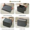 Foldable Shoe Storage Box with Lid & Dividers - Multifunctional Organizer for Clothes & Sundries