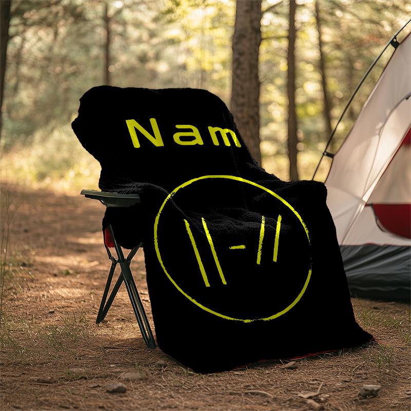 Personalized Custom Name Blanket - Twenty One Pilots Print Design,Blanket for Sofa,Bed,Travel,Camping - Soft and Warm, Great Gift