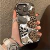 Креативный чехол для телефона с леопардовым принтом для 16 15 14 13 12 11 Pro Max iPhone 17 Air 16E Защита от отпечатков пальцев Противоударная задняя крышка