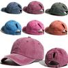 Running Sun Hat Messy High Bun Snapback Hat Men Women Baseball Cap