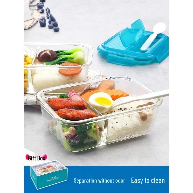 Lock&Lock Divided Glass Lunch Box