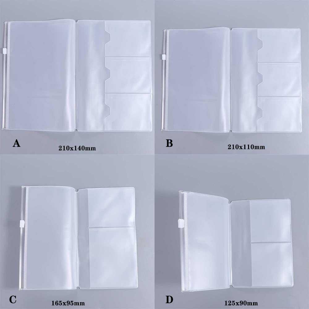 Стандартная сумка для хранения блокнота, органайзер для журнала, держатель для карт, ПВХ сумка на молнии, сумка на молнии для блокнота