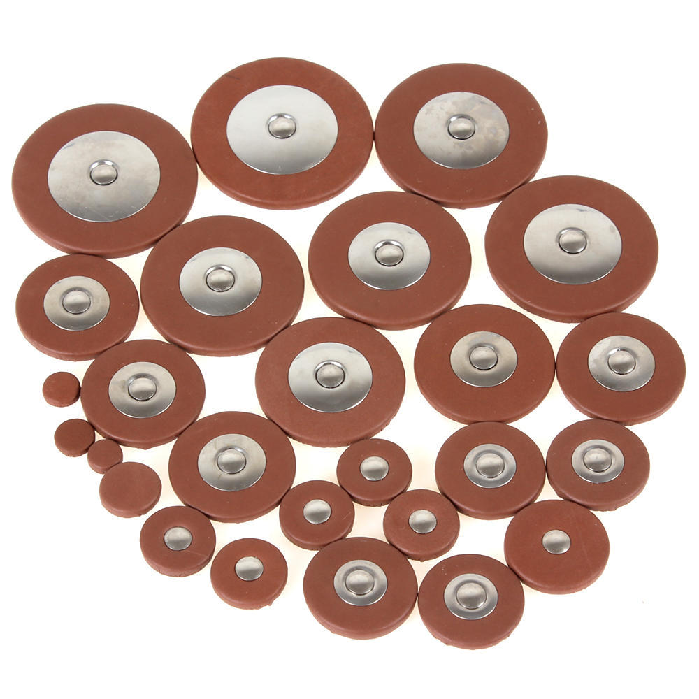 25 шт. профессиональные оранжевые кожаные подушечки толщиной 4,8 мм для альт-саксофона