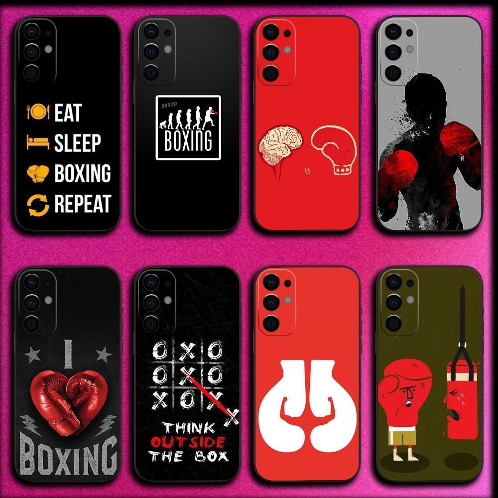 Boxing Gloves Phone Case For Samsung S25,S24,S21,S22,S23,S30,Ultra,S20,Plus,Fe,Lite,Note,10,9,5G Black Cover