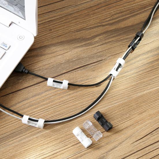 20 шт., зажимы для хранения проводов, пряжка-органайзер, фиксирующая зажим для кабеля линии передачи данных, фиксатор