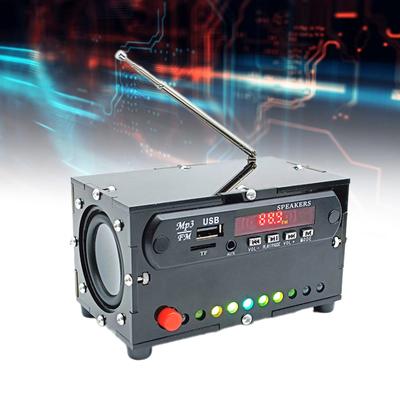 Набор для сборки FM-радио Цифровой усилитель 87.0-108.0МГц Электрические индикаторы частоты Набор приемника вещания