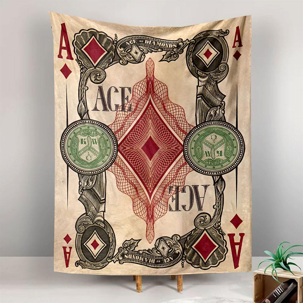 Ace Design Tapestry Wall Hanging, Playing Card Art, Wall Decor for Bedroom Living Room Dorm