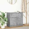 VidaXL Buffet with Drawer Concrete Grey 71x35x65 Cm Engineered Wood, Storage Furniture, Buffet, Entrance Furniture, Furniture 861601