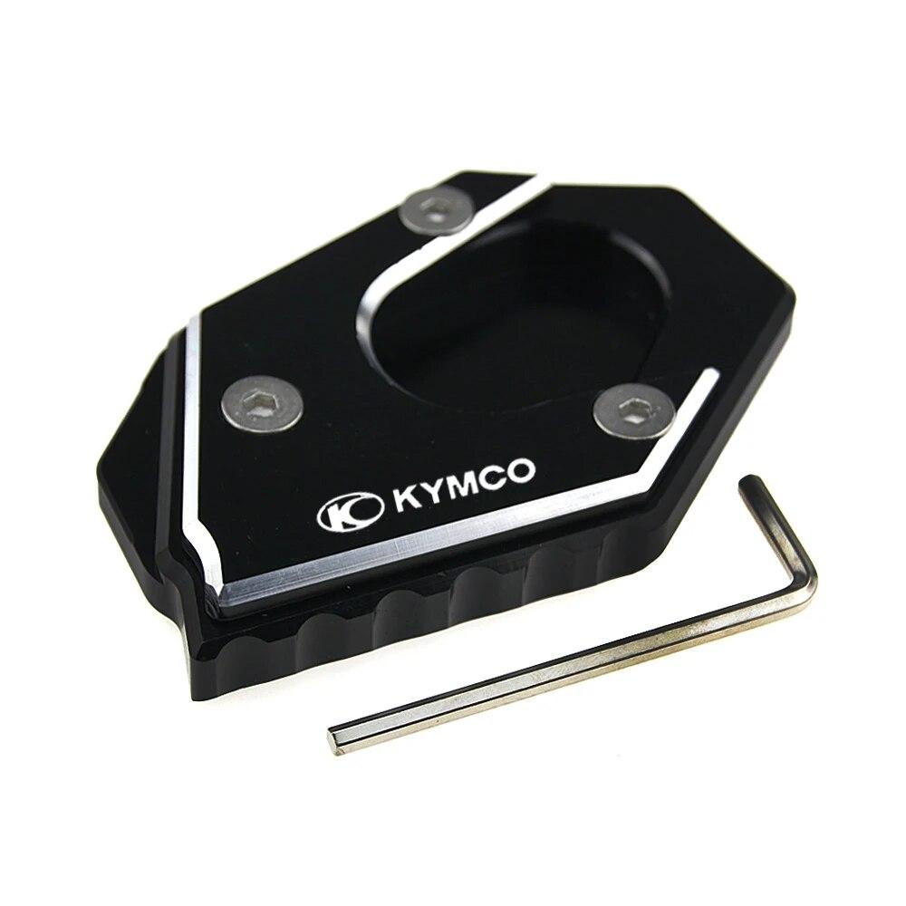 CNC High Quality Side Stand Enlarger Plate Kickstand Extension For KYMCO Xciting250 300 400 Downtown300i Downtown350i