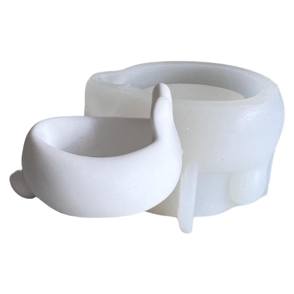 Пасхальные кролики Подсвечник Силиконовая форма Форма в виде кролика Подставка для яиц Чаша для хранения Форма для изготовления поделок своими руками Украшения для вечеринки