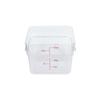 Контейнер для пищевых продуктов Thunder Group, контейнер для хранения, 12 квартов, квадратный корпус, без крышки, пищевые ингредиенты, поликарбонат, прозрачный, PLSFT012PC, 11,35 л