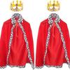 Halloween Cloak Children Adult King Prince Dress Up Show Costume Christmas Cloak Red Cloak Shawl