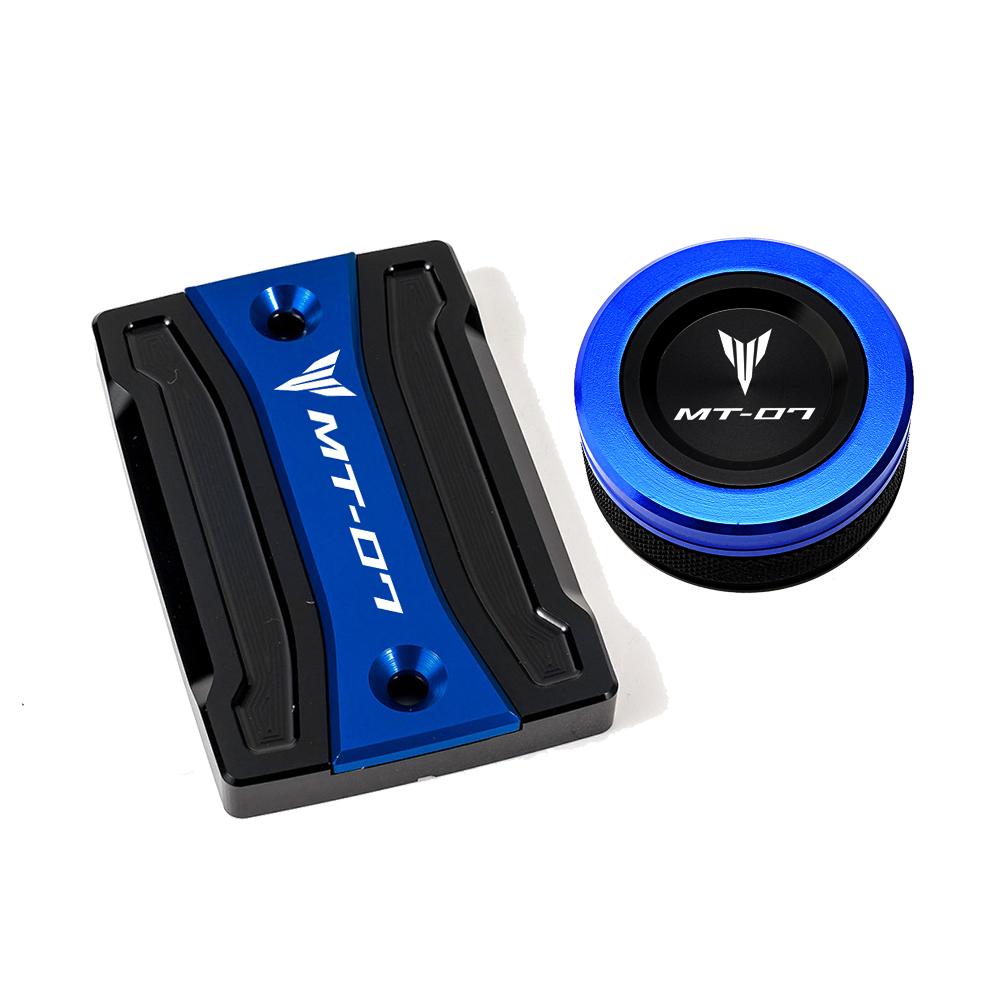 Для Yamaha MT07 TRACER MT-07 2014-2022 крышка цилиндра мотоцикла передняя и задняя крышка бачка тормозной жидкости, крышка масляного наполнителя