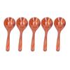 5 шт. Деревянные ложки с длинной ручкой, деревянный половник для смешивания, перемешивания, кухонная утварь, инструмент, темного цвета