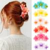 Большие заколки-краб для волос с цветком 4,3 дюйма для женщин и девочек, гавайские заколки для волос для тонких средних волос