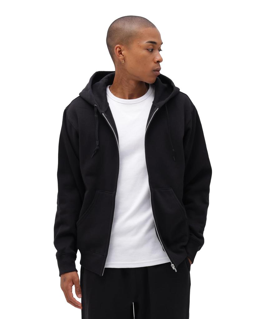 AVIREX DAILY ZIP UP SWEAT PARKA 783-3931005 men's M black