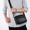 Men's Bag Crossbody Bag Genuine Leather Men's Bag Horizontal Top Layer Cowhide Bag Soft Leather Bag Business Casual Shoulder Bag Trend