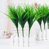7 Fork One Bouquet  Green Leaf Plant Plastic Artificial Grass Leaf Home Decoration MIT