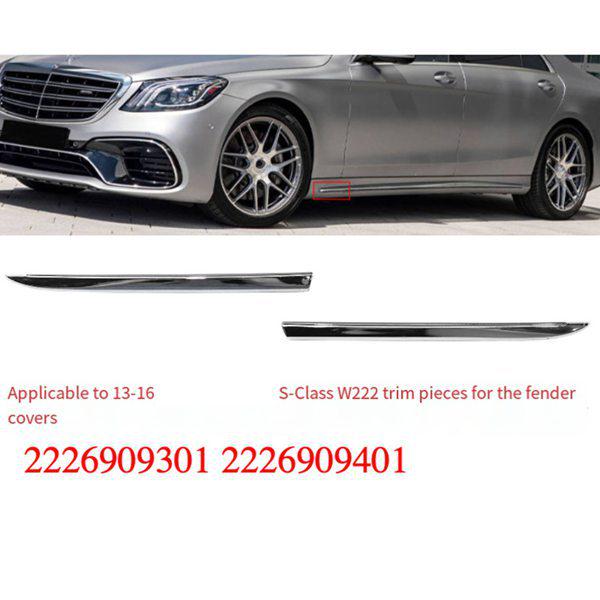 Pair of Fender Trims for 2013-2016 Mercedes-Benz S-Class W222