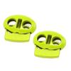 30pcs Double Hole Design Spring Stopper Fasteners Double Hole Toggles  For Drawstrings
