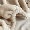 Теплые и Толстые Эластичные Простыни Однотонные Регулируемые Фланелевые Зимние Наматрасники Бархатное Постельное Белье Размеры 90/150/180/200