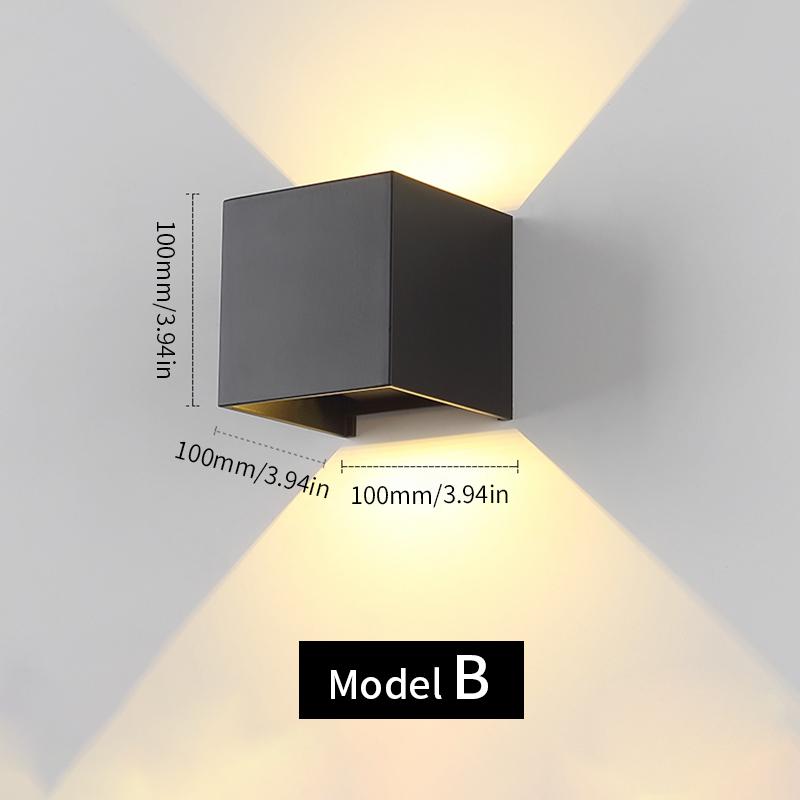 Настенный светильник светодиодный 85-265 В 6 Вт 12 Вт холодный белый теплый белый подходит для внутреннего наружного сада удобное украшение простая установка