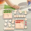 Wooden Math Manipulatives Montessor Toys Educational Interactive Sensory Board Counting Peg