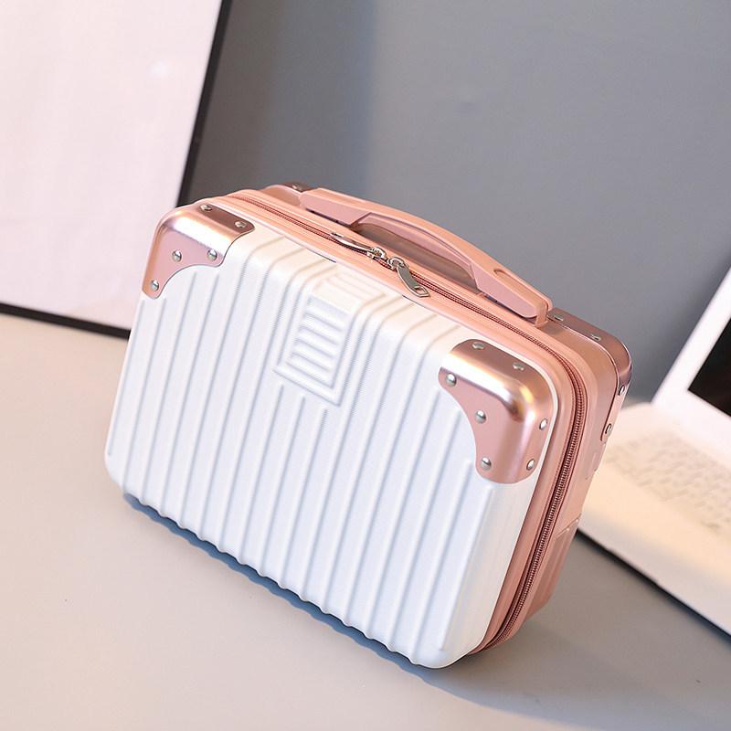 14 Inch Mini Travel Cosmetic Case Suitcase Makeup Storage Box Large Capacity
