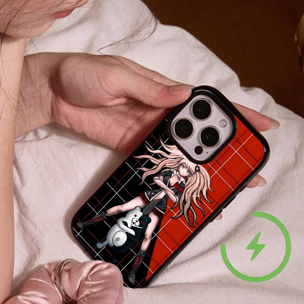 Danganronpa Дзюнко Эносима Монокума Promax Магнитный Для IPhone 17 16 14 13 12 11 15 Pro Air Max Plus Чехол Для Телефона Беспроводная Зарядка