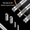 Household Non-Slip Metal Chopsticks - Food Grade 304 Stainless Steel with Laser Anti-Scalding Design