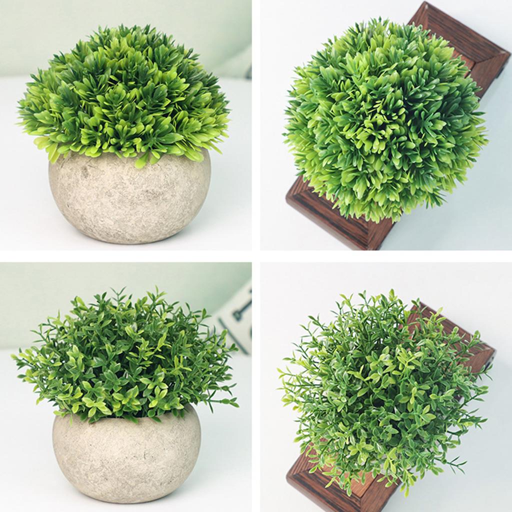 3 упаковки мини-искусственных растений, искусственный горшок с зеленой травой, наборы искусственных растений для моделирования для дома