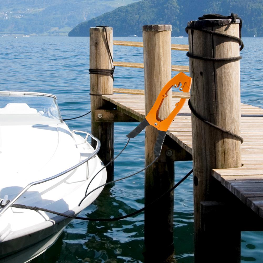 Canoe Anchor Grip with Paracord Brush Clamp Anchor Kayaks Anchor Grip for Fishing Boating and Camping