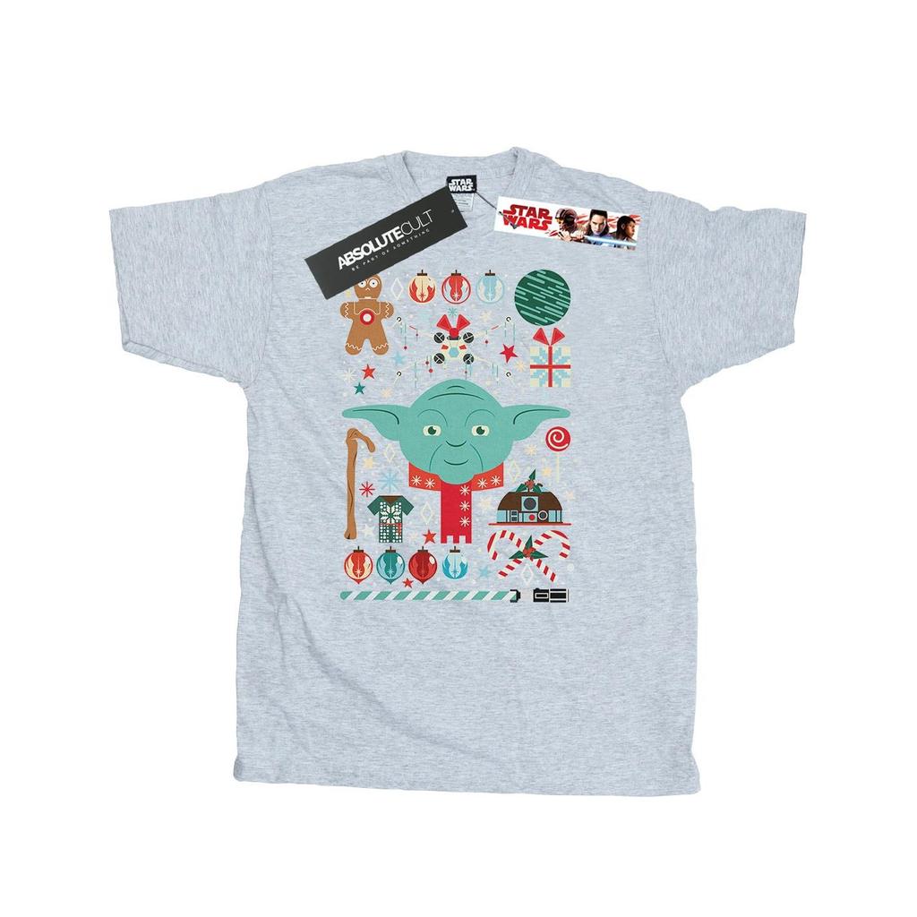 Star Wars Mens Yoda Christmas T-Shirt