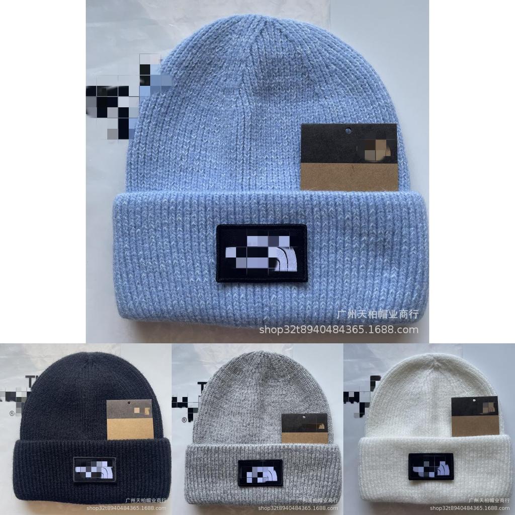 Вязаная шапка для женщин зимняя толстая теплая из кроличьего меха уличный стиль бини для активного отдыха