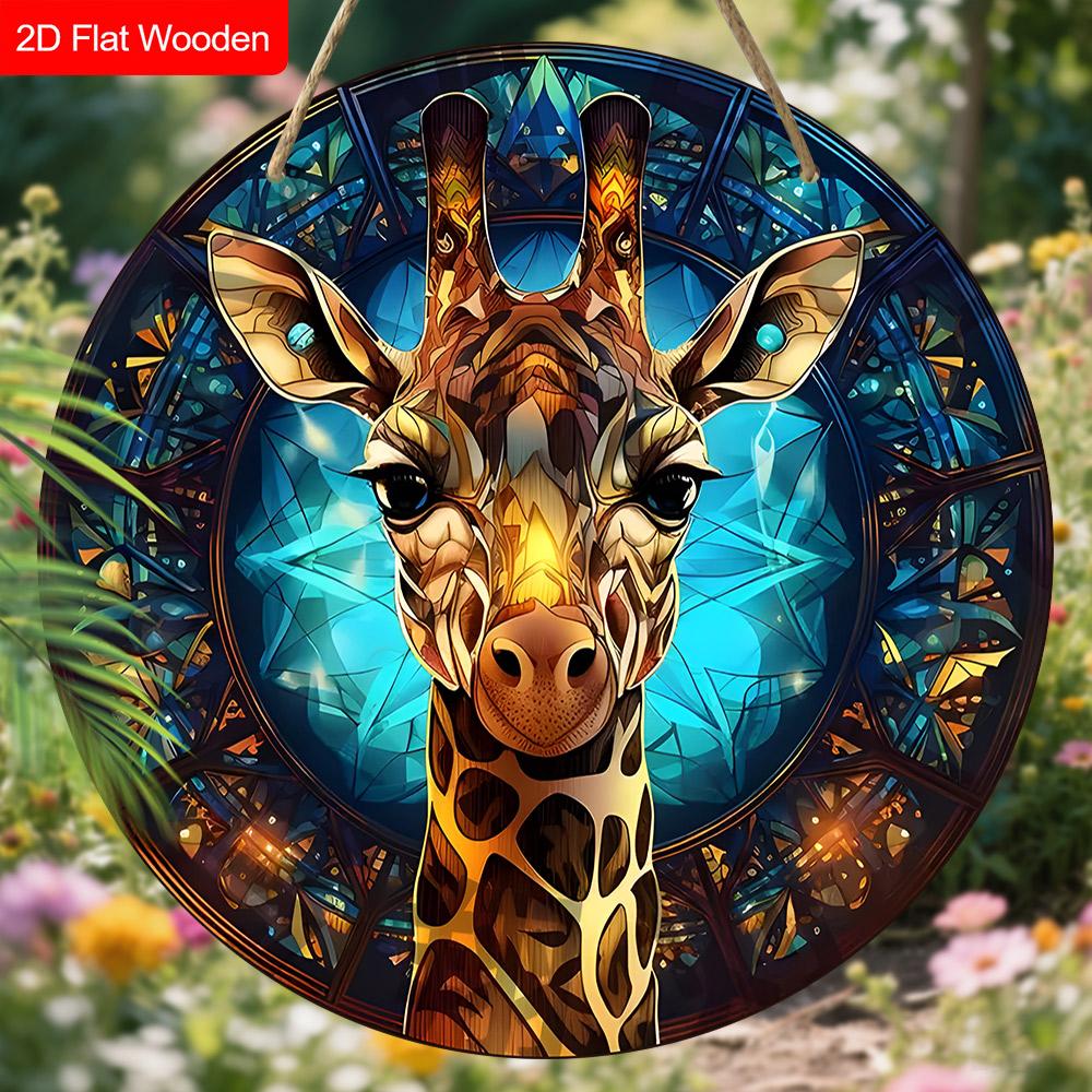 2pcs Funny Russian Wooden Animal Sign - Unique Decorative Plaque & Sign - Ideal Hanging Ornament for Home, Wall Decor