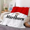 1 шт. Мягкий фланелевый плед Marlboro PM для дома, офиса, улицы. Всесезонный. Прочный комфорт. Мягкий теплый плед для дома, путешествий. Всесезонный.