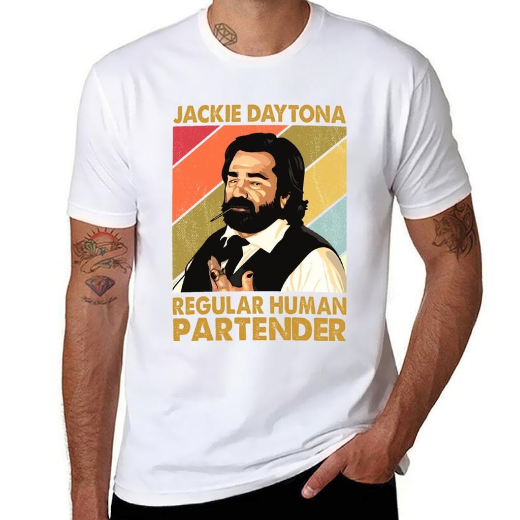 Retro Jackie Daytona Regular Human Partender Gift Xmas Tshirt sports fans tees cute clothes Mens t shirts