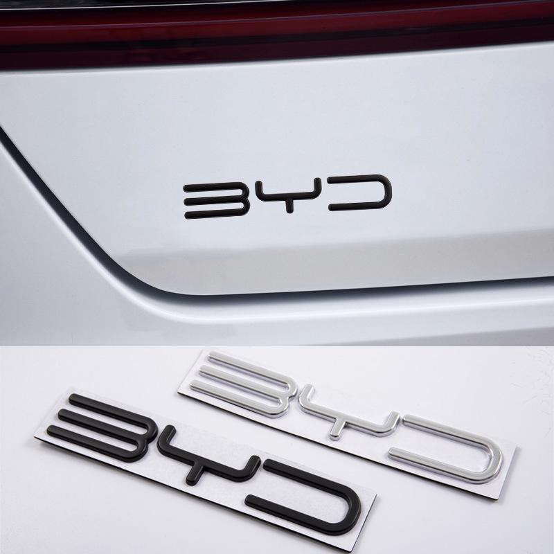 Металлическая 3D наклейка на автомобиль BYD для моделей Tang, Song, Yuan, Qin - Украшение хвоста и боковой части