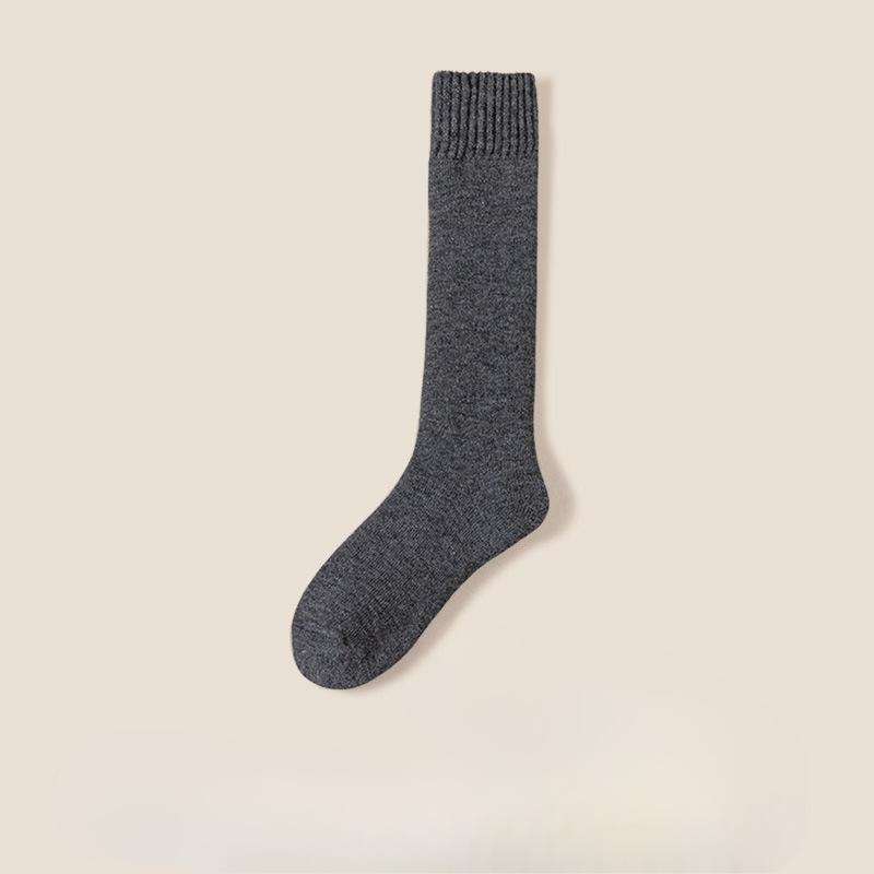 High-content Cashmere Calf Socks for Women, Long Autumn and Winter Wool Socks, Thickened with Cashmere, Comfortable and Warm Sleep Socks