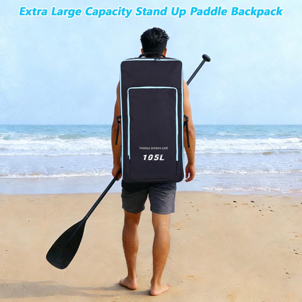 Large Capacity Paddle Board Backpack Stand Up Paddle Backpack Easy Access Storage Design Lightweight Travel Outdoor Adventure Gear
