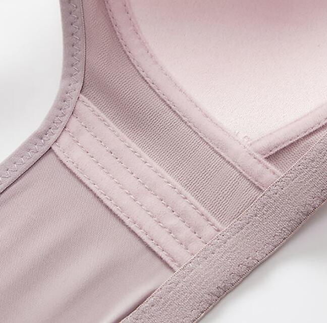 Бюстгальтер с пряжкой спереди, большой размер, без стальных колец, нижнее белье для мам, женский дышащий регулируемый тонкий бюстгальтер пуш-ап