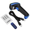 Hand Held Wireless 2.4GHz Laser Barcode Bar Code Scanner Reader for iOS Android Windows Blue