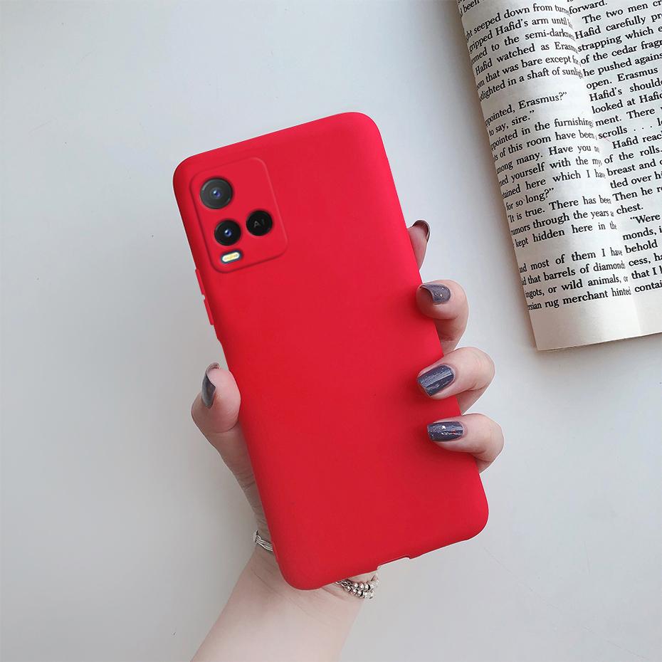 Чехол для Vivo Y33S Для Vivo Y33S Чехлы Задняя крышка Жидкий силикон Ударопрочный Полностью мягкий чехол Для Vivo Y21 Y21S Y21T Y21E Y33S Fundas