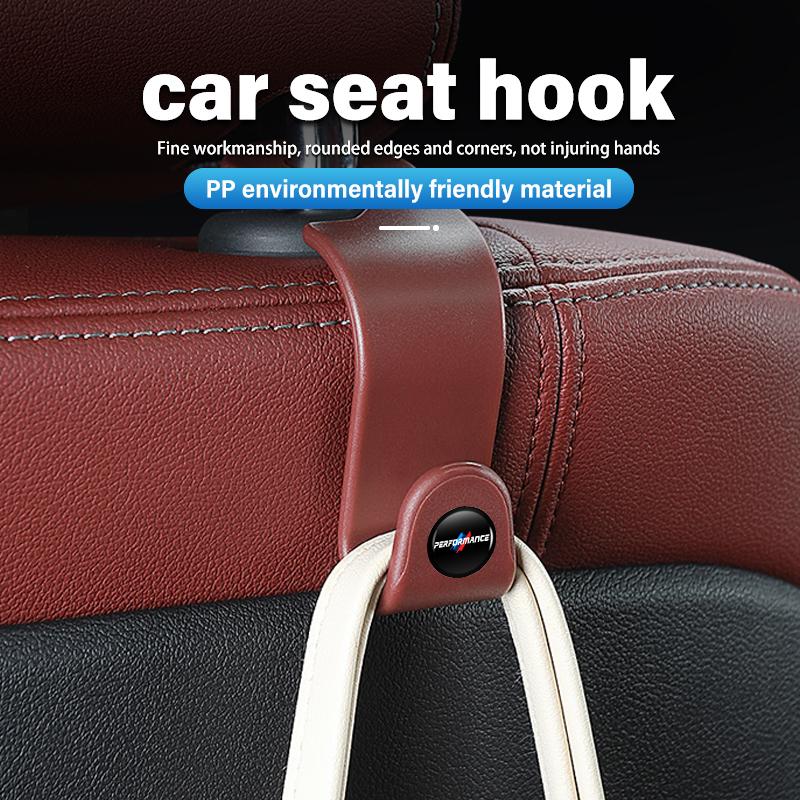 2pcs Car Seat Back Storage Hooks Portable Organizer Holder For BMW E91 E92 E93 E60 F10 F30 E39 E36 E87 X3 X5 E70 E46 E90
