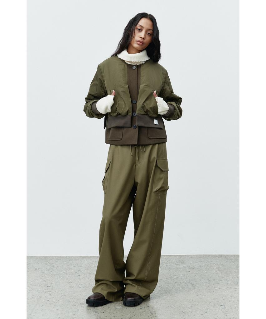 RECODE Raw Edge Wide Trousers Rqpaw25529Khx