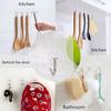 10Pcs Transparent Seamless Adhesive Hook Sticking Wall Hook Hanger Waterproof