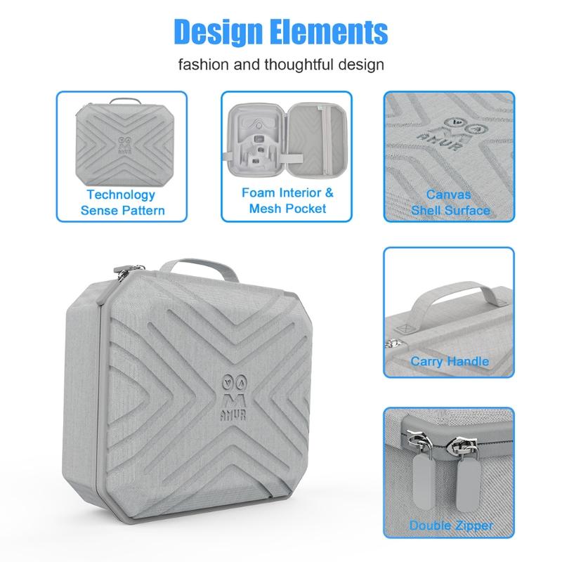 Travel EVA Storage Bag Protective Case Carrying Box Cover for -Oculus Quest 2