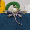 Retro Art Deco Crystal Badge Brooch Pin With Electroplating For Men Women Collectors