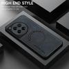 For OnePlus 12 Fine Hole Sheepskin Magnetic TPU Soft Edge Anti-Drop Anti Fingerprint Phone Case